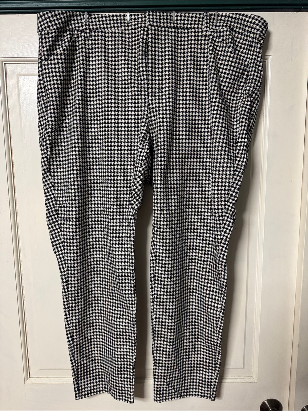Old Navy Women’s Black & White Houndstooth Dress Pants Pixie Skinny